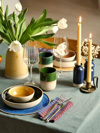 Set d'assiette noël céramique poterie art de la table vaisselle artisanat paris