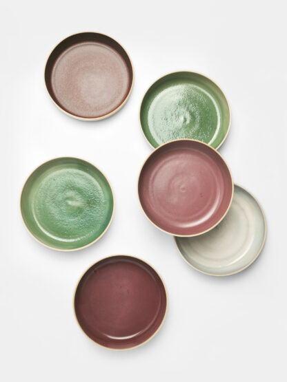 Assiette shallow bowl en grès céramique tournée à la main