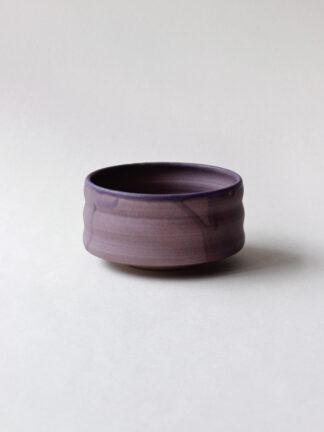 bol a thé matcha chawan poterie ceramique france paris fait main artisanale grès violet