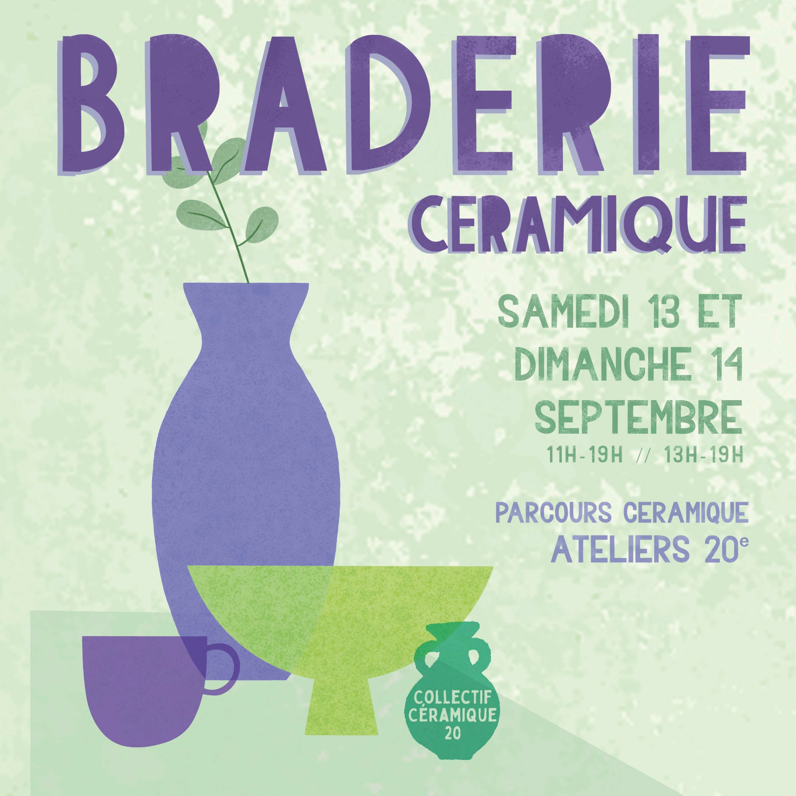 Braderie Collectif céramique 20 paris
