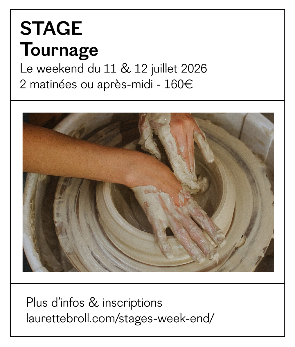 weekend tournage céramique  les 11 et 12 juillet 2026 à paris 20ème