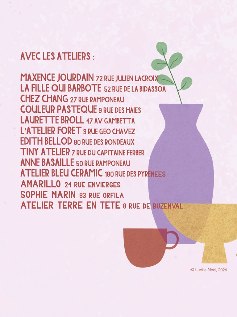 braderie céramique porte ouverte atelier poterie paris 20ème destockage vente soldes